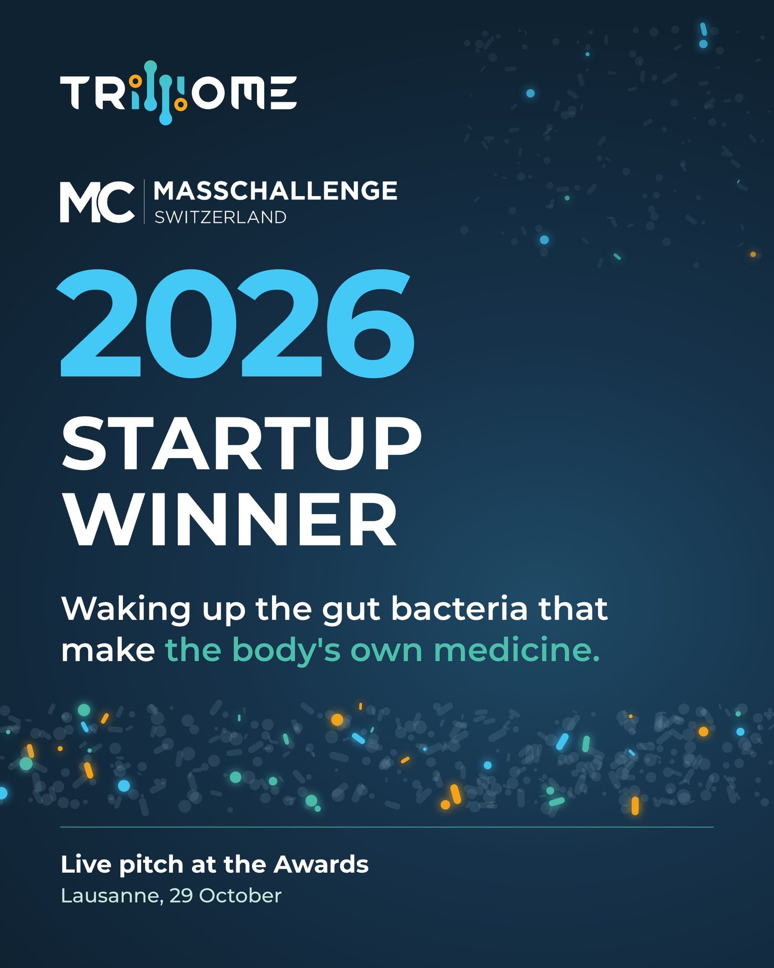Trilliome is a MassChallenge Switzerland 2026 Startup Winner